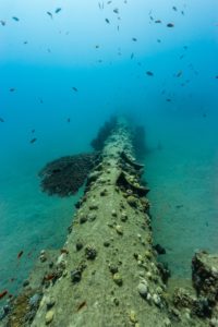 underwater unused pipeline